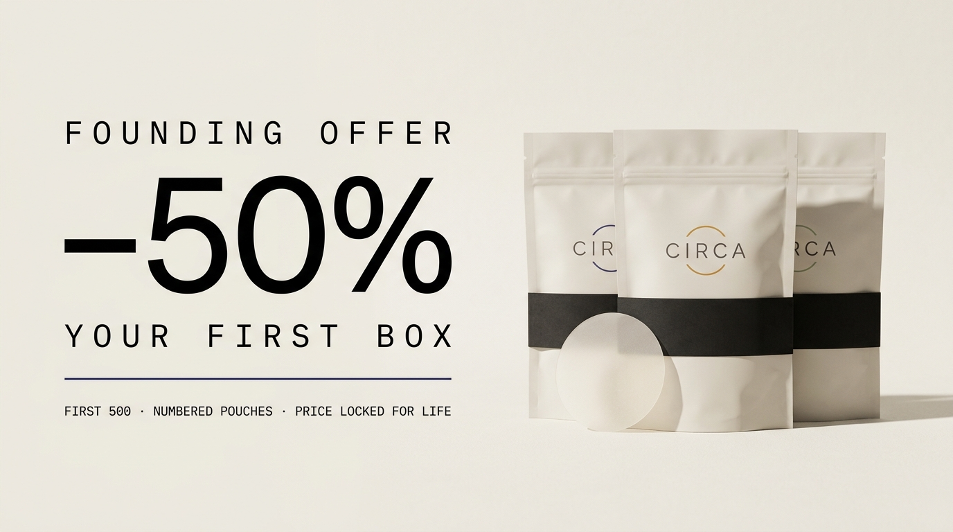 Founding offer — 50% off your first box